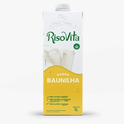 Bebida de Arroz Líquida Sabor Baunilha Risovita 1lt