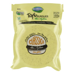 Hamburguer Tofuburguer Classico Alho e Azeitona  Ecobras 2 Unidades de 90g - 180g