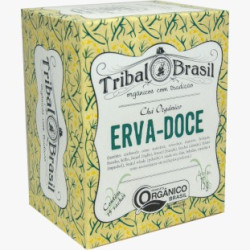 Chá de Erva-Doce Orgânica (Pura) - Caixa - 15 Sachês - 15g Tribal