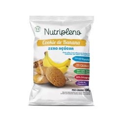 Cookie Integral Sabor Banana Sem Açucar Nutripleno 30g