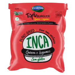 Hamburguer Tofuburguer Inca Quinoa e Legumes Ecobras 2 unidades de 90g - 180g