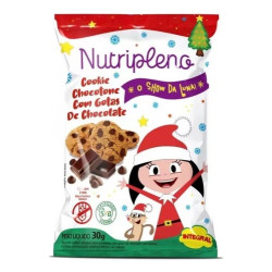 Cookie Integral Sabor Baunilha c/ Gotas de Chocolate  Nutripleno 30g